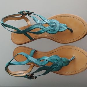 Nine West teal Sandals
